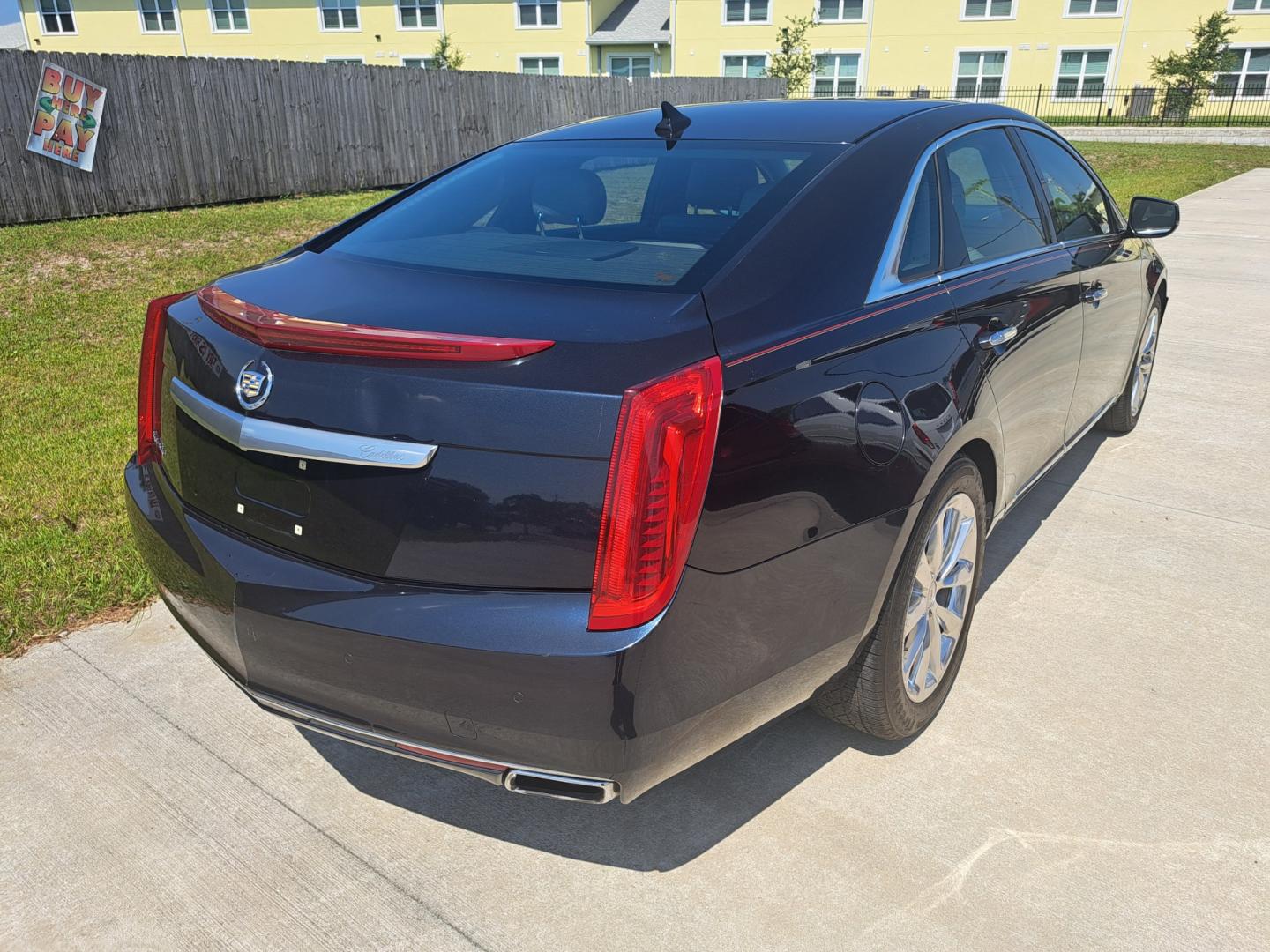 2014 Blue /BEIGE Cadillac XTS Luxury AWD (2G61N5S30E9) with an 3.6L V6 DOHC 24V engine, 6-Speed Automatic transmission, located at 1181 Aurora Rd, Melbourne, FL, 32935, (321) 241-1100, 28.132914, -80.639175 - Photo#1